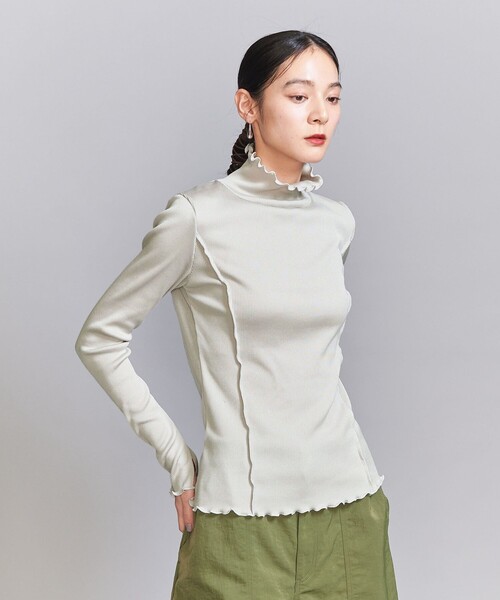 BEAUTY&YOUTH UNITED ARROWS（ビューティーアンドユースユナイテッドアローズ）の「メローステッチ タートルネック カットソー（Tシャツ/カットソー・レディース・ライトブルー/ブラック/オフホワイト/イエロー/ライトグレー・FREE）」の10枚目の写真