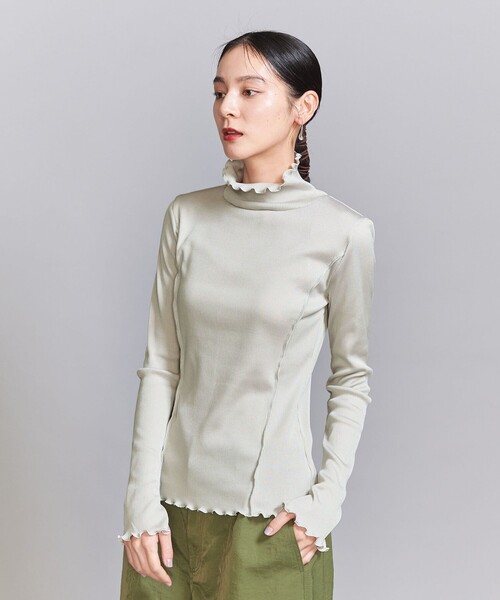 BEAUTY&YOUTH UNITED ARROWS（ビューティーアンドユースユナイテッドアローズ）の「メローステッチ タートルネック カットソー（Tシャツ/カットソー・レディース・ライトブルー/ブラック/オフホワイト/イエロー/ライトグレー・FREE）」の11枚目の写真