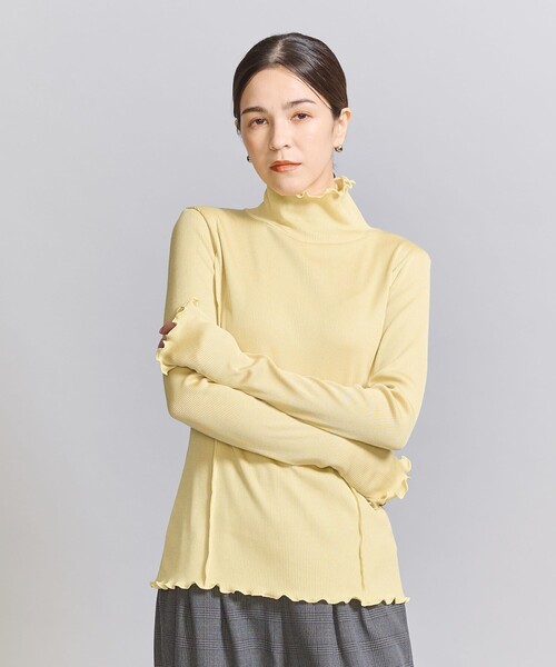 BEAUTY&YOUTH UNITED ARROWS（ビューティーアンドユースユナイテッドアローズ）の「メローステッチ タートルネック カットソー（Tシャツ/カットソー・レディース・ライトブルー/ブラック/オフホワイト/イエロー/ライトグレー・FREE）」の12枚目の写真