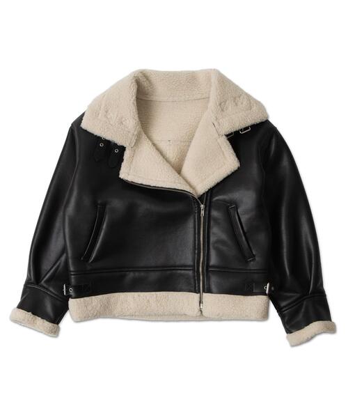 WEGO/【24年秋冬新作】ムートンタッチボアフライトジャケット（ムートンコート）｜WEGO（ウィゴー）