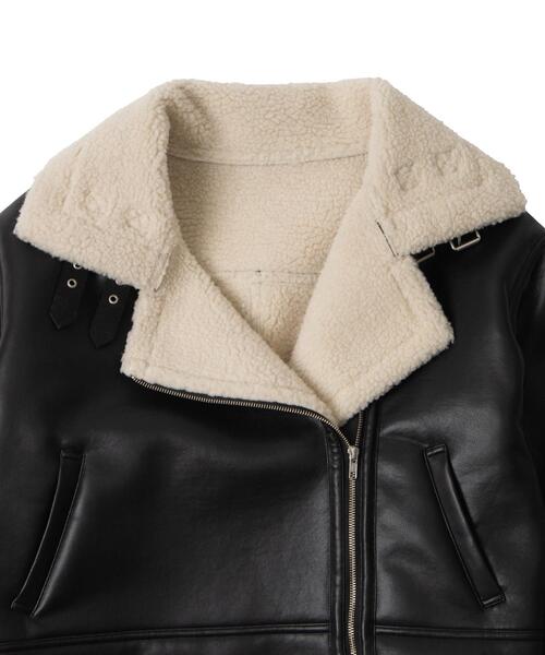 WEGO/【24年秋冬新作】ムートンタッチボアフライトジャケット（ムートンコート）｜WEGO（ウィゴー）