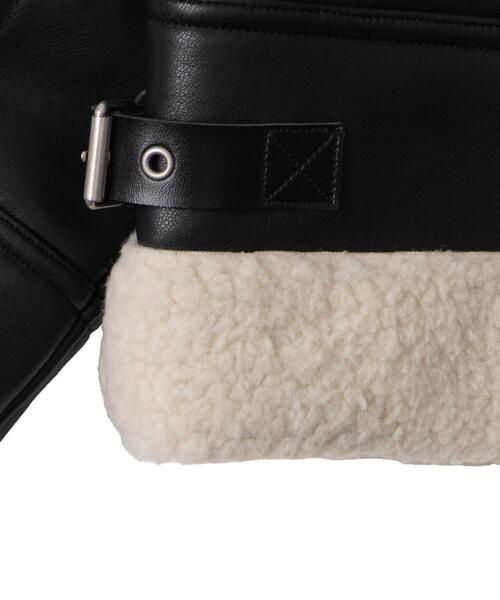 WEGO/【24年秋冬新作】ムートンタッチボアフライトジャケット（ムートンコート）｜WEGO（ウィゴー）