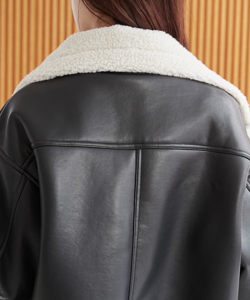 WEGO/【24年秋冬新作】ムートンタッチボアフライトジャケット（ムートンコート）｜WEGO（ウィゴー）