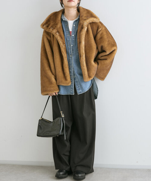 セール】【MONN.:.(モン)】フェイクファージャケット（その他アウター