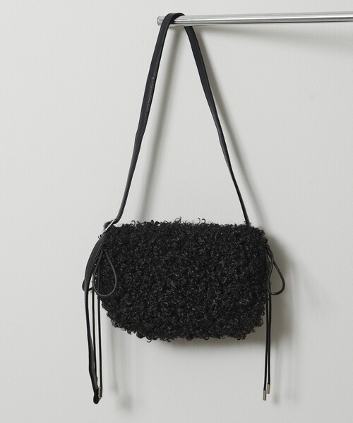 Firsthand（ファーストハンド）の「Firsthand/ファーストハンド エコファーサイドリボンバッグ（ショルダーバッグ・レディース・ブラック/サックスブルー/オフホワイト・ONE SIZE）」の16枚目の写真