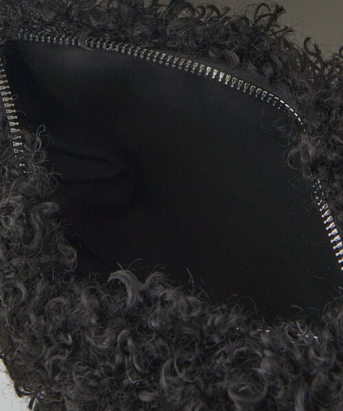 Firsthand（ファーストハンド）の「Firsthand/ファーストハンド エコファーサイドリボンバッグ（ショルダーバッグ・レディース・ブラック/サックスブルー/オフホワイト・ONE SIZE）」の5枚目の写真