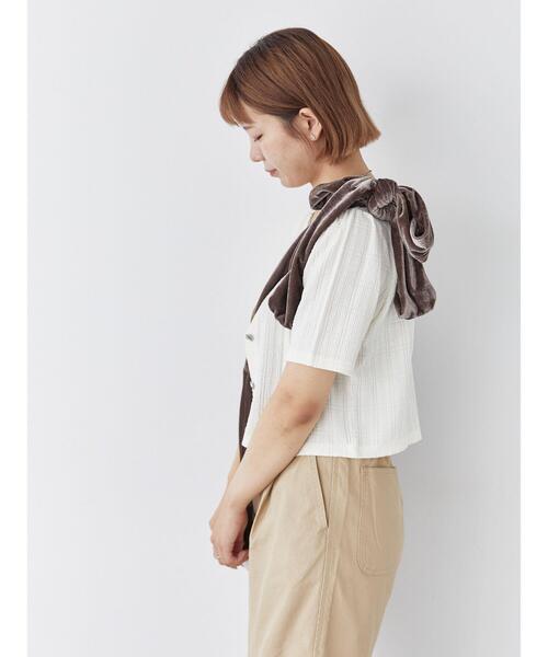 ehka sopo（エヘカソポ）の「ベロアリボンバッグ（ハンドバッグ・レディース・ブラック/グレー/グリーン・F）」の21枚目の写真