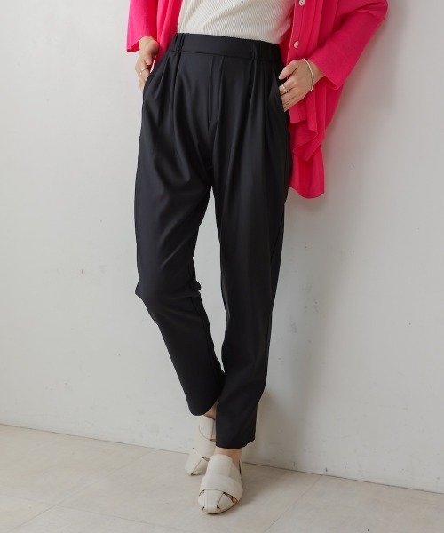 Bou Jeloud（ブージュルード）の「【36-40サイズ展開あり】キレイMeストレッチパンツ（スラックス・レディース・ブラック/グレイッシュベージュ/ブルー/オレンジ/イエロー/グリーン・36/38/40）」の14枚目の写真