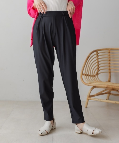 Bou Jeloud（ブージュルード）の「【36-40サイズ展開あり】キレイMeストレッチパンツ（スラックス・レディース・ブラック/グレイッシュベージュ/ブルー/オレンジ/イエロー/グリーン・36/38/40）」の18枚目の写真