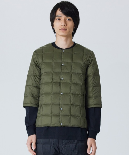【TAION(タイオン)】〈メンズ〉ベーシック クルーネック七分袖 ダウンジャケット（ダウンジャケット/コート）｜TAION（タイオン）