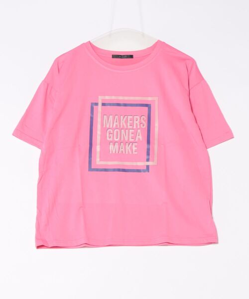 Mayree(メイリー)の「ロゴプリントT(BL)(Tシャツ/カットソー・レディース・ホワイト/グリーン/ピンク・FREE)」の10枚目の写真