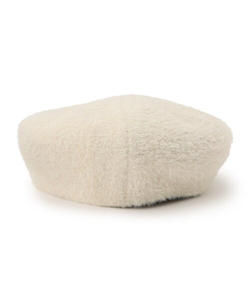 grove(グローブ)の「◆ラメ混ふんわりシャギーベレー(ハンチング/ベレー帽・レディース・ブラック/アイボリー/ライトグレー・00)」の5枚目の写真