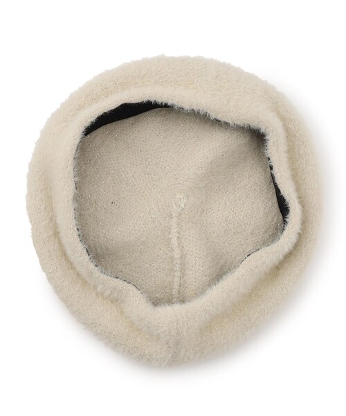 grove(グローブ)の「◆ラメ混ふんわりシャギーベレー(ハンチング/ベレー帽・レディース・ブラック/アイボリー/ライトグレー・00)」の7枚目の写真
