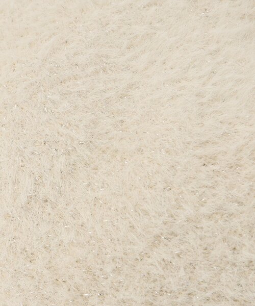 grove(グローブ)の「◆ラメ混ふんわりシャギーベレー(ハンチング/ベレー帽・レディース・ブラック/アイボリー/ライトグレー・00)」の8枚目の写真