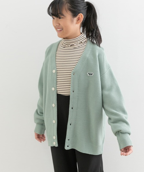 TOWNCRAFT（タウンクラフト）の「『親子リンク』『別注』PENNEYS×DOORS　THE FOX Vネックカーディガン(KIDS)（カーディガン/ボレロ・キッズ・マスタード/ミント/ブルー系その他・150）」の5枚目の写真