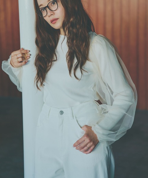 GLOBAL WORK（グローバルワーク）の「高山直子さんコラボ/カーブデニム/EiiS/133539（デニムパンツ・レディース・ブルー/ブラック/アイボリー/ネイビー・SMALL/X-SMALL）」の10枚目の写真