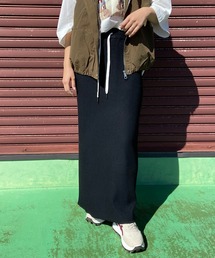 リブIラインロングスカート