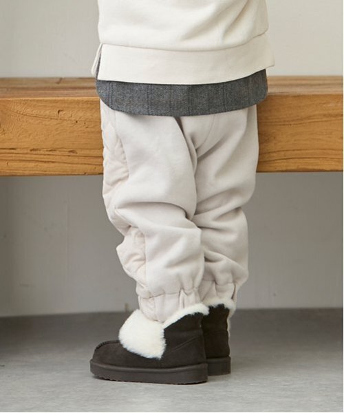 petit main（プティマイン）の「ムートンスリッポン（スリッポン・キッズ・チャコール/ベージュ/キャメル・14cm/15cm/16cm/17cm/18cm）」の4枚目の写真