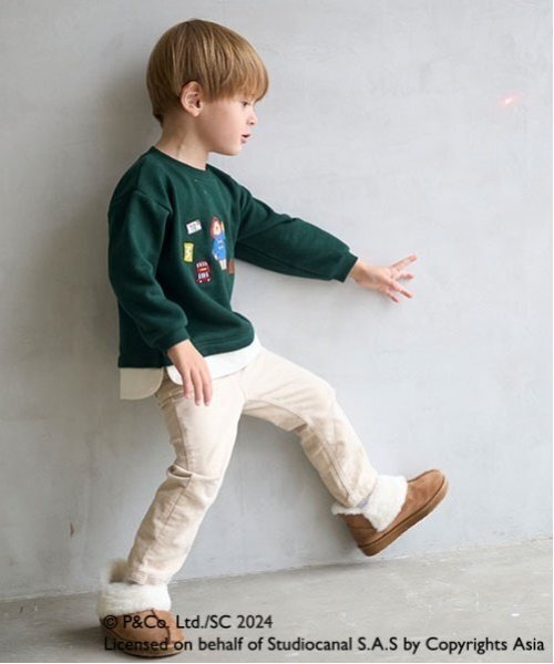 petit main（プティマイン）の「ムートンスリッポン（スリッポン・キッズ・チャコール/ベージュ/キャメル・14cm/15cm/16cm/17cm/18cm）」の7枚目の写真