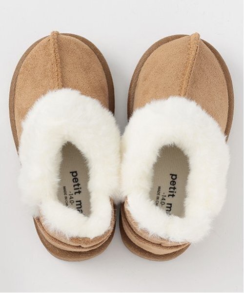 petit main（プティマイン）の「ムートンスリッポン（スリッポン・キッズ・チャコール/ベージュ/キャメル・14cm/15cm/16cm/17cm/18cm）」の15枚目の写真