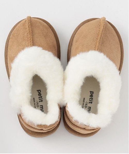 petit main（プティマイン）の「ムートンスリッポン（スリッポン・キッズ・チャコール/ベージュ/キャメル・14cm/15cm/16cm/17cm/18cm）」の20枚目の写真