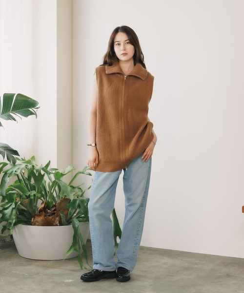 ADAWAS（アダワズ）の「ADAWAS/アダワス ULTRA FINE WOOL ZIP VEST