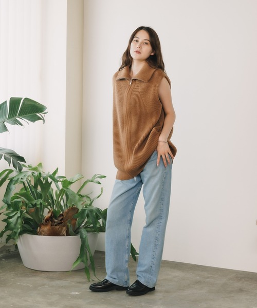 ADAWAS（アダワズ）の「ADAWAS/アダワス ULTRA FINE WOOL ZIP VEST