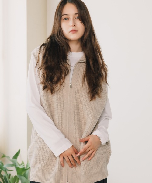 ADAWAS（アダワズ）の「ADAWAS/アダワス ULTRA FINE WOOL ZIP VEST