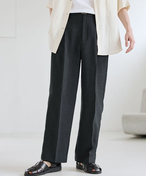 好きに セール】Buyer's Select / リラクシングTRタックワイド パンツ