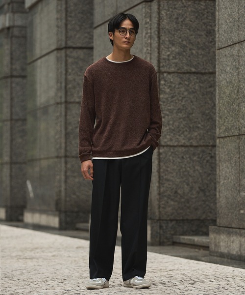 NAMACHEKO ランダウトラウザーパンツ、ワイドスラックス NAMACHEKO ランダウトラウザーパンツ、ワイドスラックス