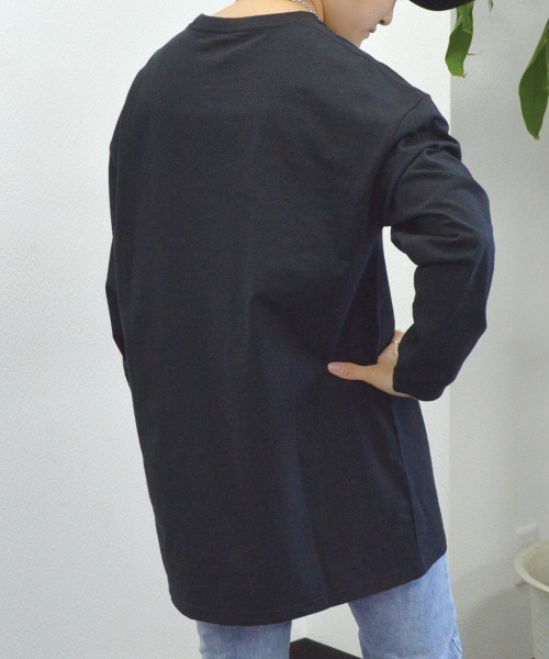 spiritoso(スピリトーゾ)の「【spiritoso】USAコットンロングロンTEE(Tシャツ/カットソー・レディース・杢グレー/ブラック/カーキ・FREE)」の5枚目の写真