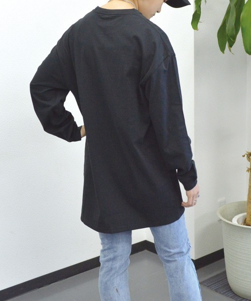 spiritoso(スピリトーゾ)の「【spiritoso】USAコットンロングロンTEE(Tシャツ/カットソー・レディース・杢グレー/ブラック/カーキ・FREE)」の6枚目の写真
