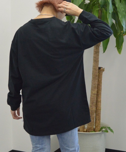 spiritoso(スピリトーゾ)の「【spiritoso】USAコットンロングロンTEE(Tシャツ/カットソー・レディース・杢グレー/ブラック/カーキ・FREE)」の16枚目の写真
