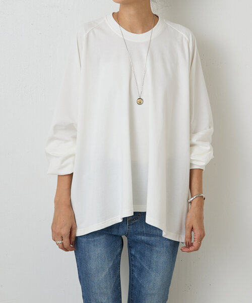 BEARDSLEY ビアズリー ビッグシルエット カットソー 前後 ボタン BEARDSLEY（ビアズリー）の「うしろボタンBIGカットソー（T