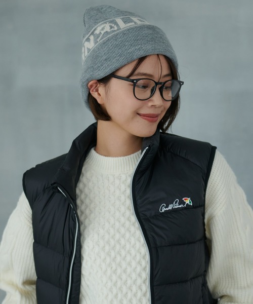 Arnold Palmer（アーノルドパーマー）の「ジャガード ロゴ ニット シェア キャップ（ニットキャップ/ビーニー・レディース・アイボリー/テラコッタ/グレー/ブラック・F）」の3枚目の写真