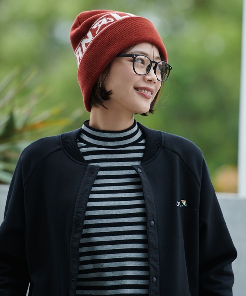 Arnold Palmer（アーノルドパーマー）の「ジャガード ロゴ ニット シェア キャップ（ニットキャップ/ビーニー・レディース・アイボリー/テラコッタ/グレー/ブラック・F）」の14枚目の写真