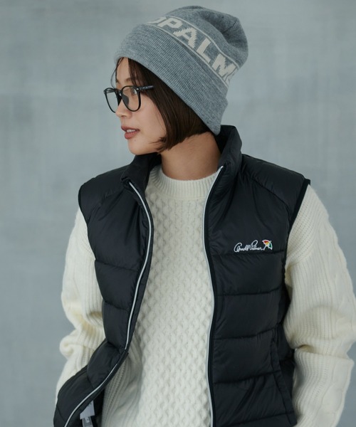 Arnold Palmer（アーノルドパーマー）の「ジャガード ロゴ ニット シェア キャップ（ニットキャップ/ビーニー・レディース・アイボリー/テラコッタ/グレー/ブラック・F）」の13枚目の写真