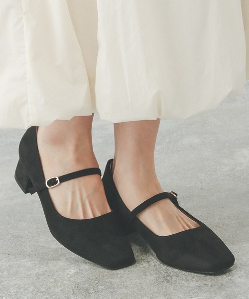 GLOBAL WORK(グローバルワーク)の「らくっションストラップヒールパンプス/145474(パンプス・レディース・ブラック/シルバー/その他/ブラック系その他/ゴールド・LARGE/MEDIUM/SMALL)」の5枚目の写真