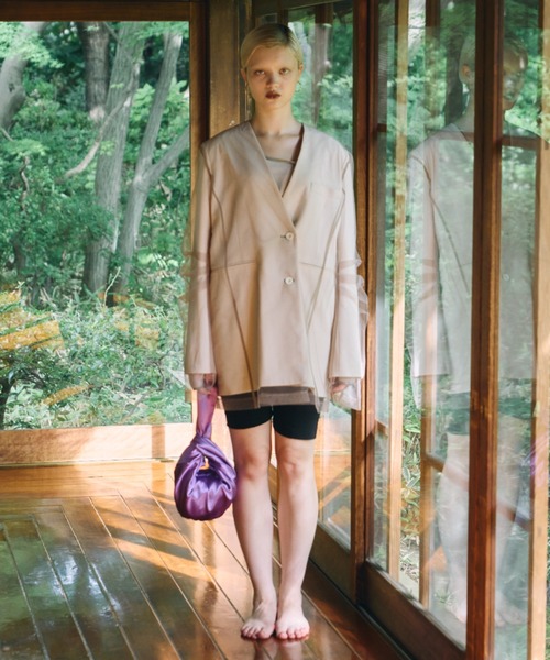 ボクシーレイヤードチュールジャケット / boxy layered tulle jacket