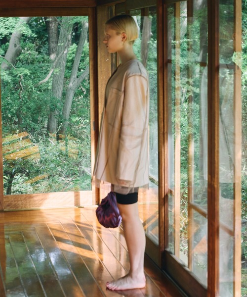 ボクシーレイヤードチュールジャケット / boxy layered tulle jacket