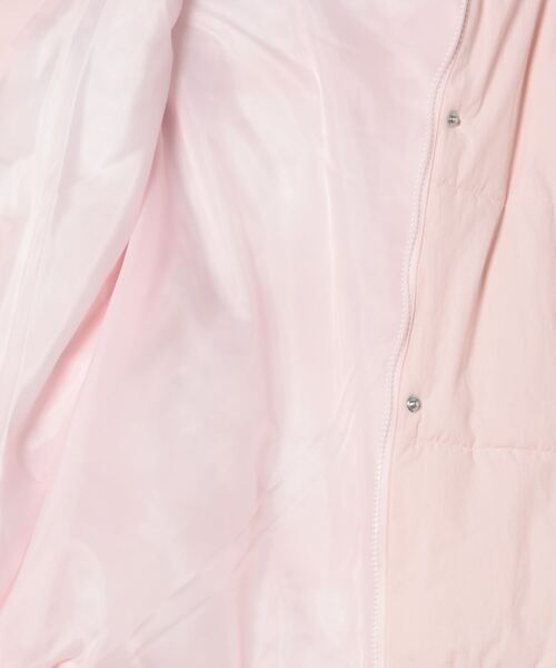 Honeys（ハニーズ）の「【非フッ素撥水加工】ファイバーダウンブルゾン（ダウンジャケット/コート・レディース・ブラック/チャコール/ベージュ/ホワイト/ピンク・S/M/L/LL）」の10枚目の写真