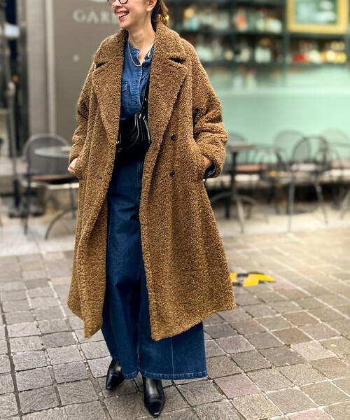 セール】フェイクテディファーロングコート（その他アウター