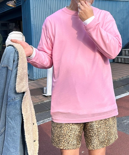 Alley Tokyo(アリートーキョー)の「スラブシアーカットロンTロング(Tシャツ/カットソー・レディース・ライム/サックスブルー系/ピンク/ホワイト/ブラック・FREE)」の14枚目の写真