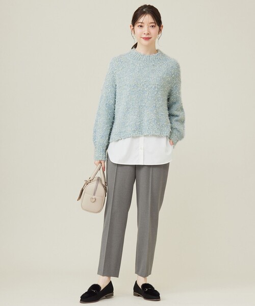 【セール】【洗える】リボンヤーンミックス ニット（ニット/セーター）｜any SiS（エニィスィス）