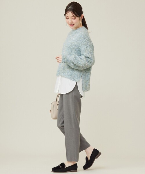 【セール】【洗える】リボンヤーンミックス ニット（ニット/セーター）｜any SiS（エニィスィス）