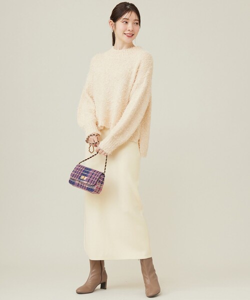 【セール】【洗える】リボンヤーンミックス ニット（ニット/セーター）｜any SiS（エニィスィス）