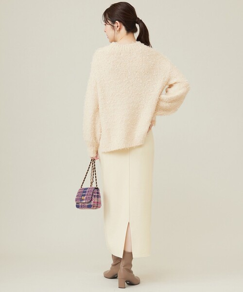 【セール】【洗える】リボンヤーンミックス ニット（ニット/セーター）｜any SiS（エニィスィス）