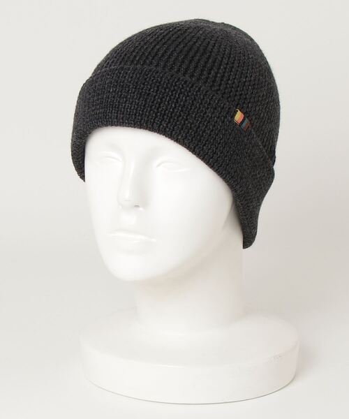 Paul Smith(ポールスミス)の「“Artist Stripe Tab” ニットキャップ【240310 ATBEA】(ニットキャップ/ビーニー・メンズ・ネイビー/ダークグレー/ブラック・FREE)」の9枚目の写真