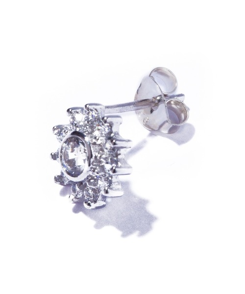 les bonbon(ルボンボン)の「【les bon bon】princess flower pierce BOB600(ピアス(両耳用)・レディース・シルバー・FREE)」の5枚目の写真
