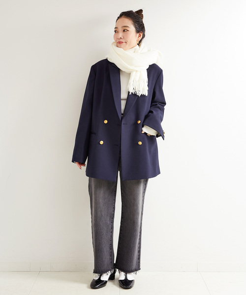 B.C STOCK(ベーセーストック)の「ウォッシャブルカシミヤタッチストール(マフラー・レディース・アイボリー/ベージュ/ピンク/チャコールグレー・FREE)」の12枚目の写真